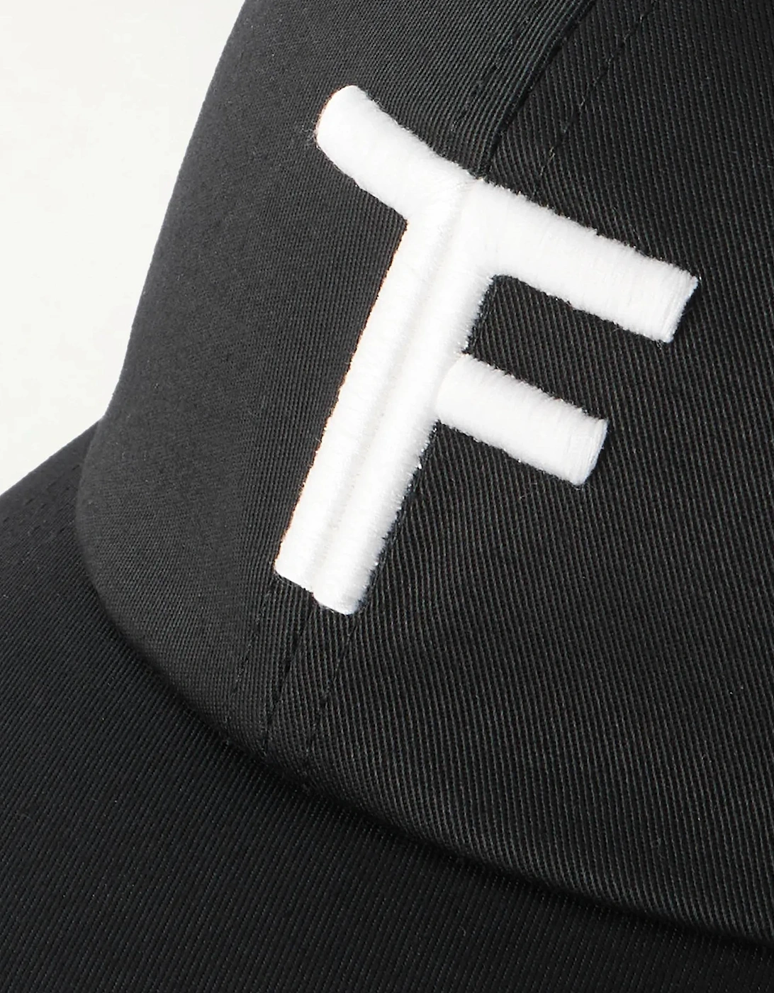 Canvas + Smooth Leather Cap Black