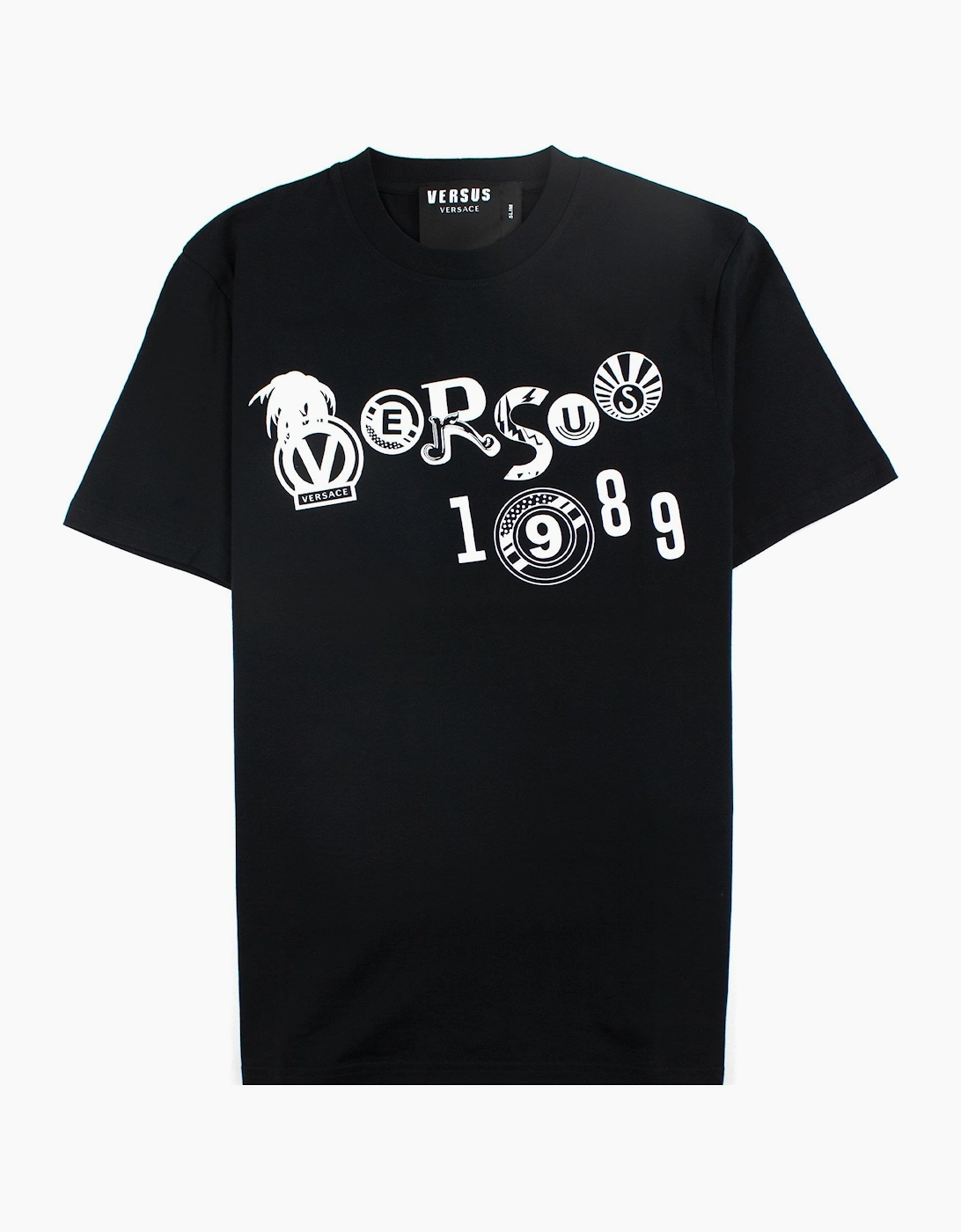 Versace Versus Slim Fit Print T-shirt Black, 3 of 2