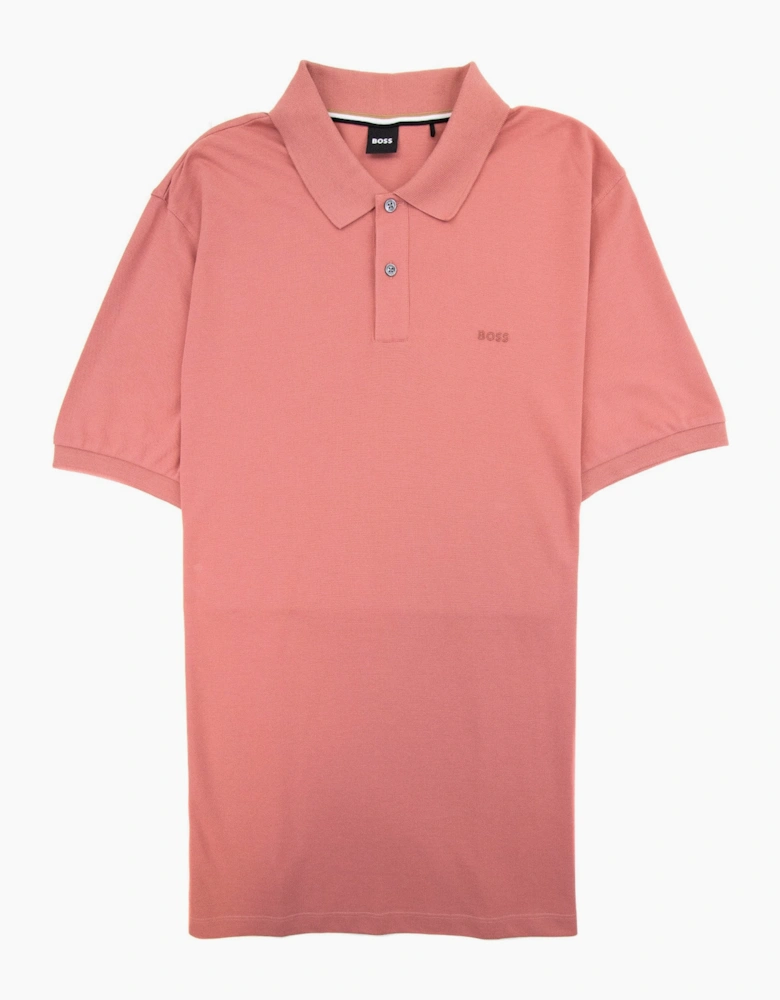 Hugo Boss Pallas Embroidered Logo S/s Polo Light Red 692