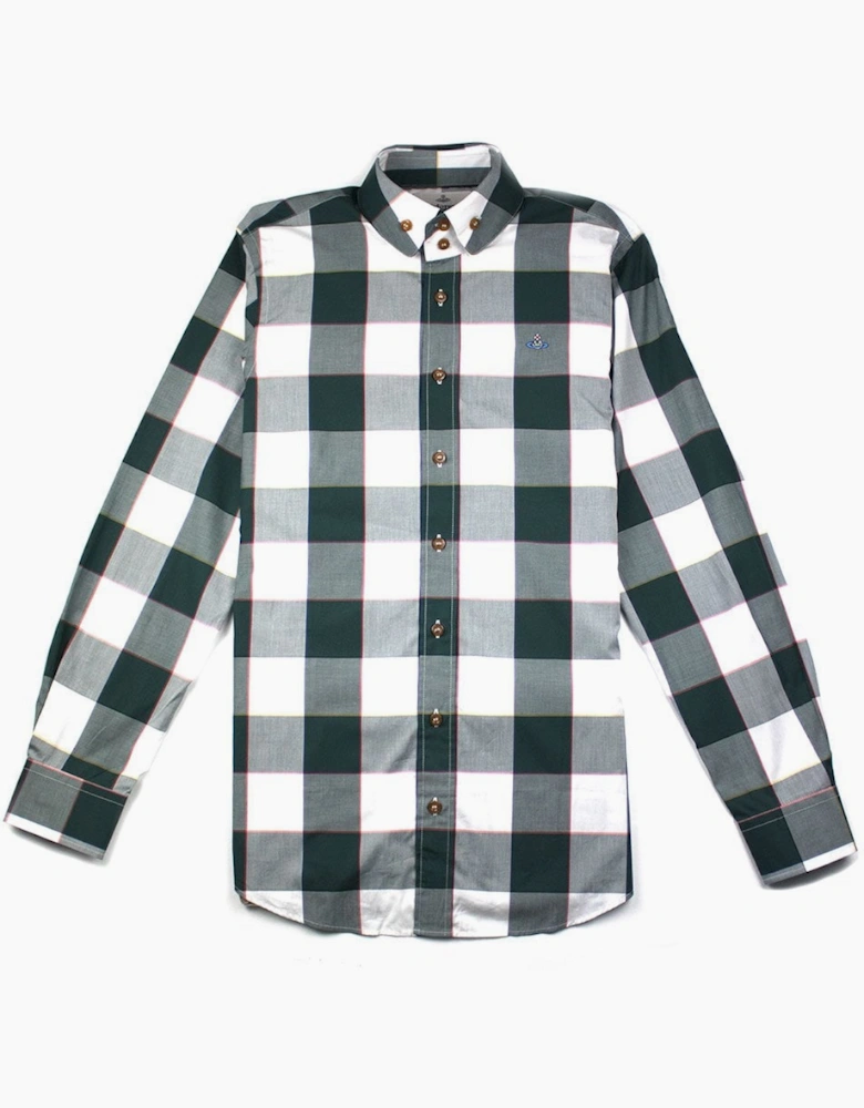 Vivienne Westwood Double Button Shirt Green Check