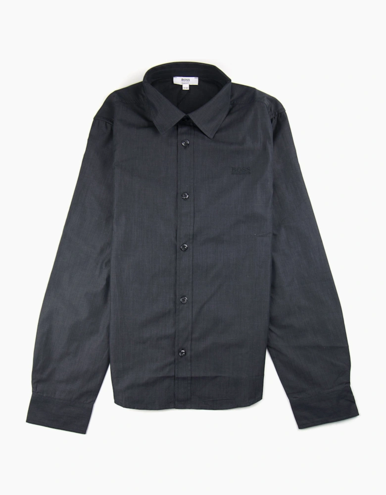 Hugo Boss Kids Long Sleeve Shirt Dark Grey