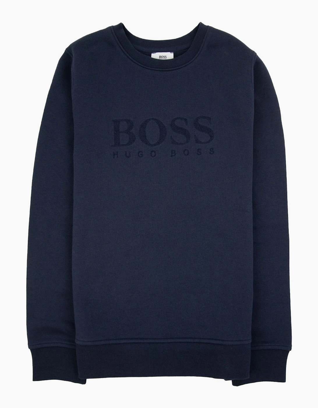 Hugo Boss Kids Boss Logo Sweat Navy, 5 of 4
