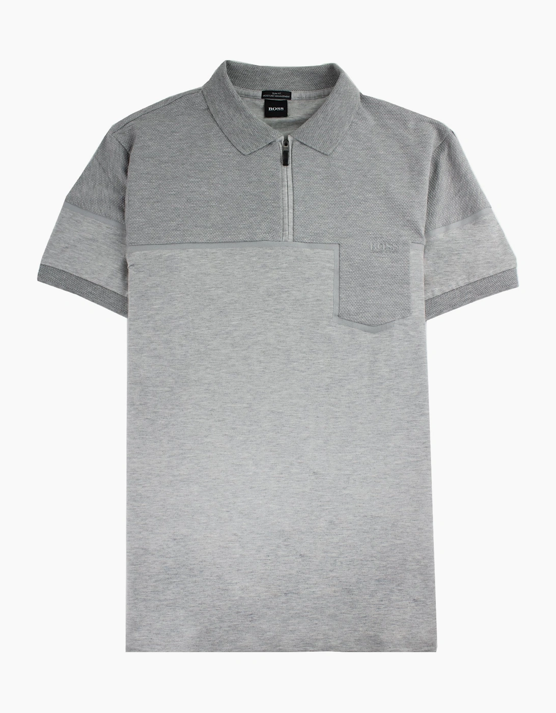 Hugo Boss Slim-fit Philix Polo Shirt In Cotton Grey, 4 of 3