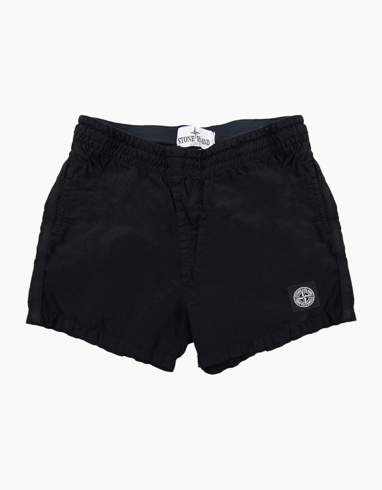 Stone Island Junior B10001 Nylon Metal In Econyle Swim Shorts Black V0029