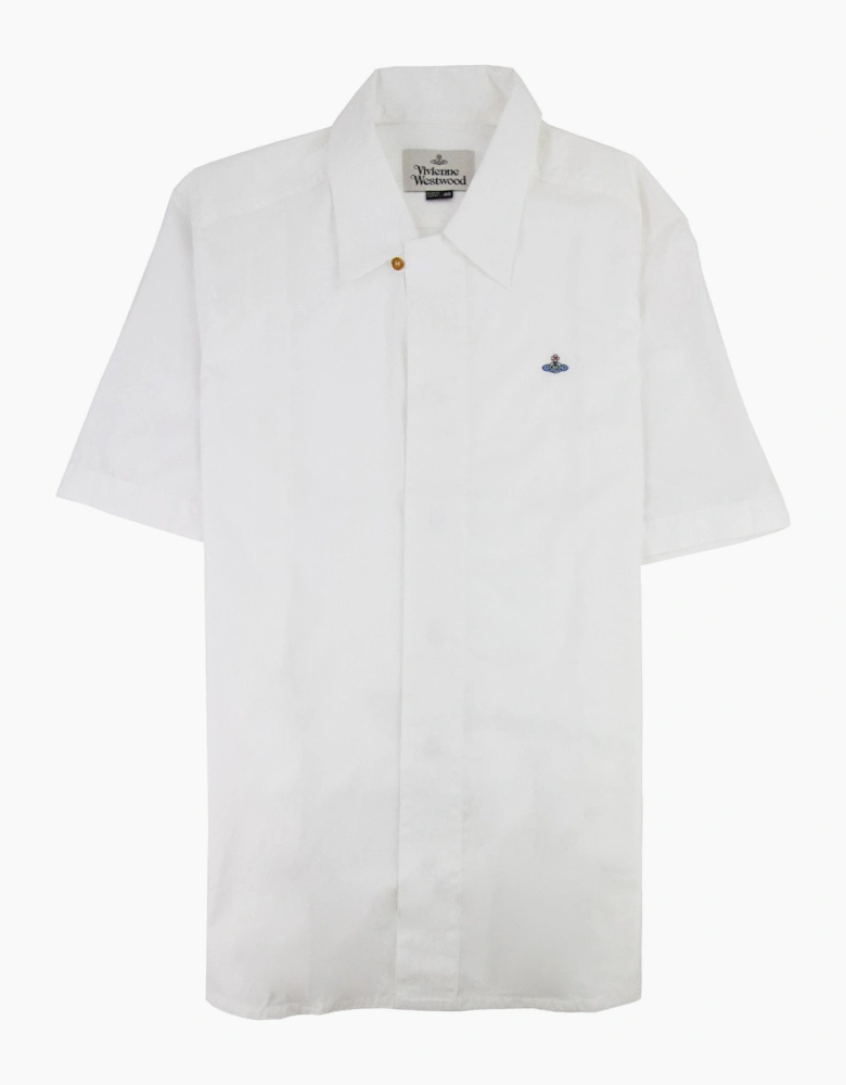 Vivienne Westwood Orb Logo Short Sleeve Shirt White 100