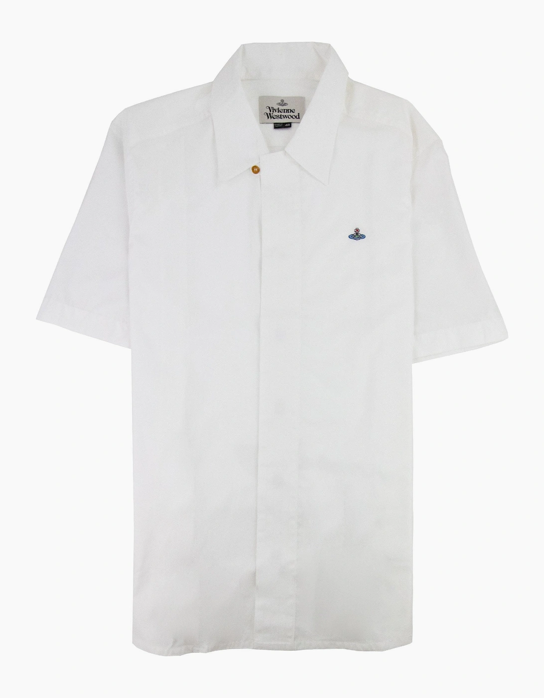 Vivienne Westwood Orb Logo Short Sleeve Shirt White 100