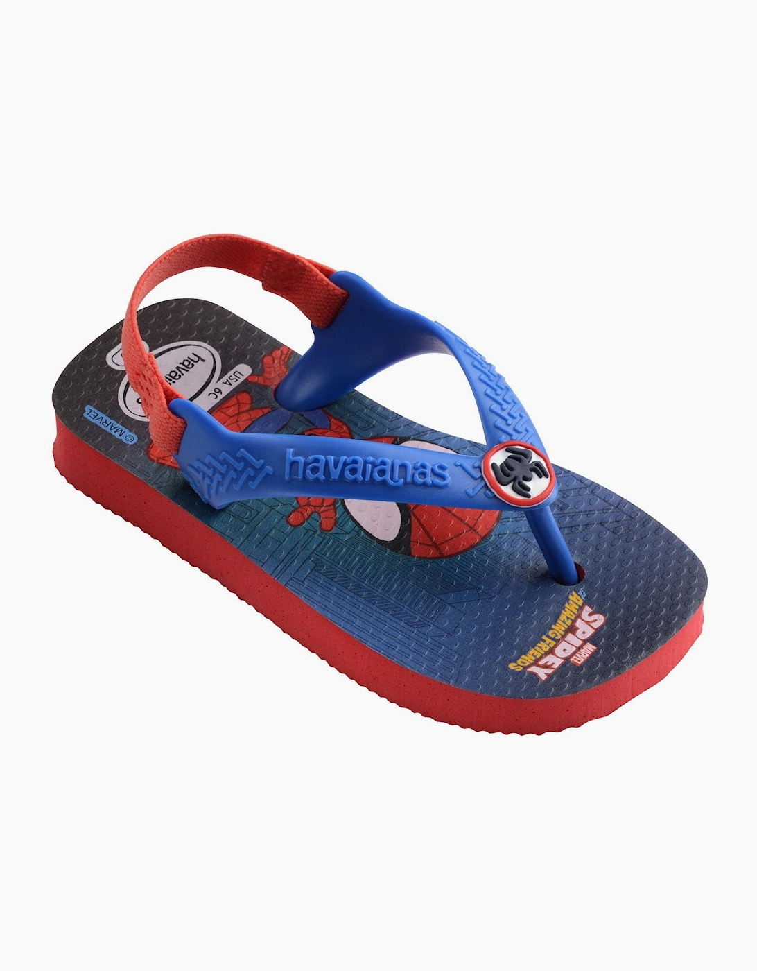Marvel Cartoon Flip Flops with Thong Toe