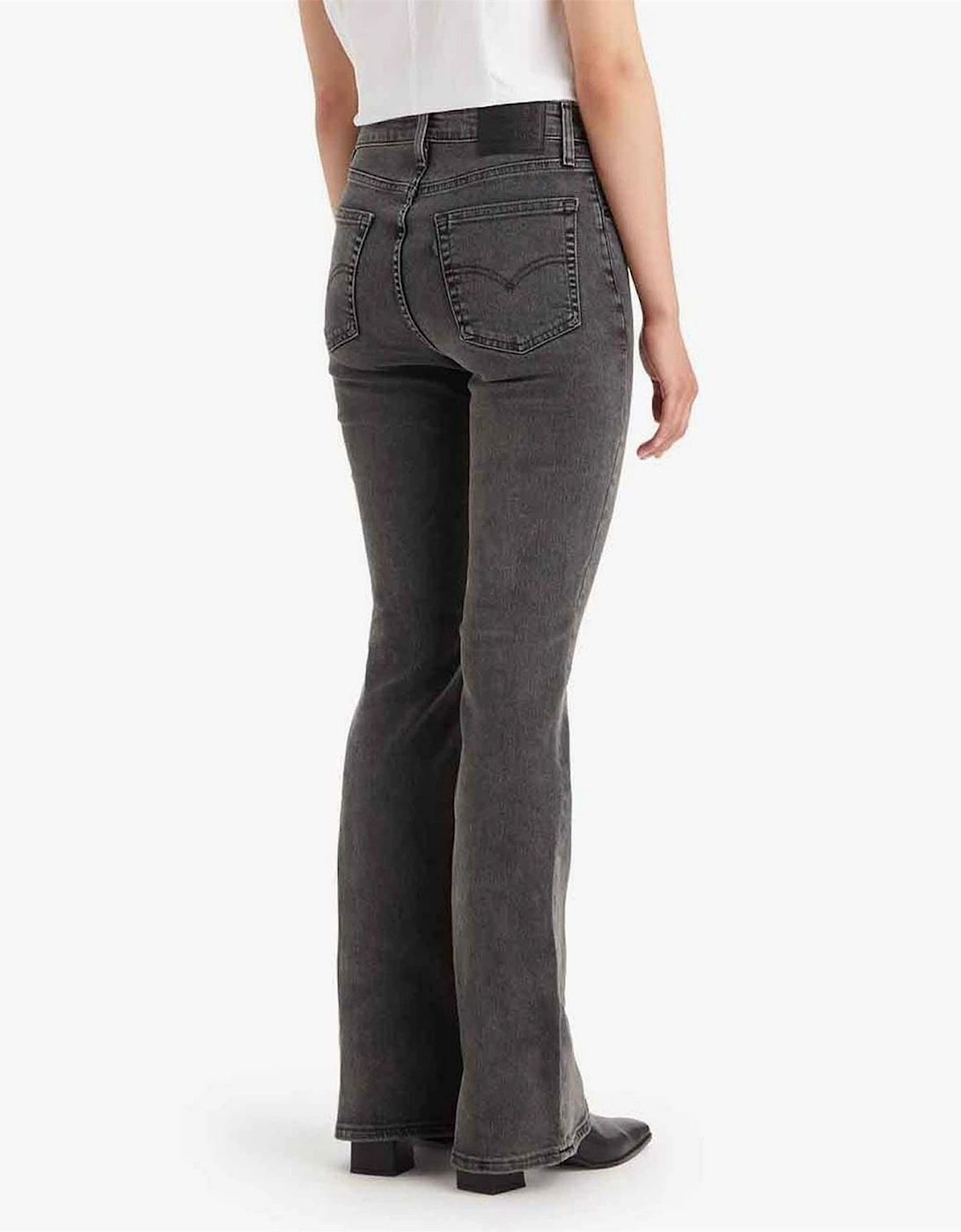 High Rise Wide Fit Five Pocket Jeans
