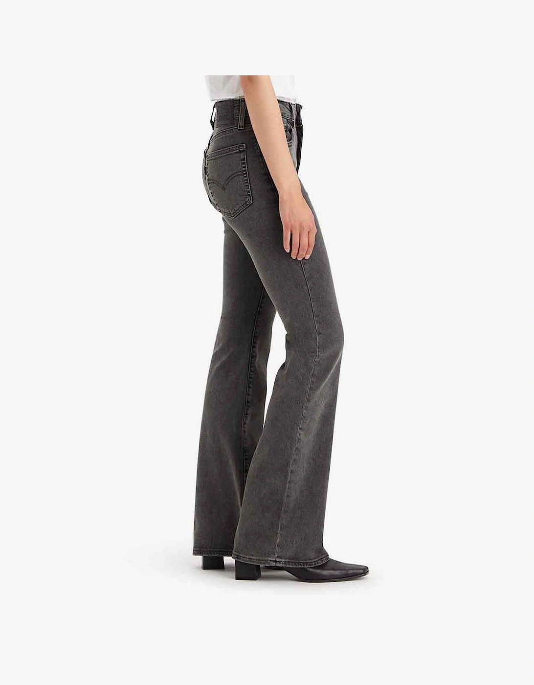 High Rise Wide Fit Five Pocket Jeans