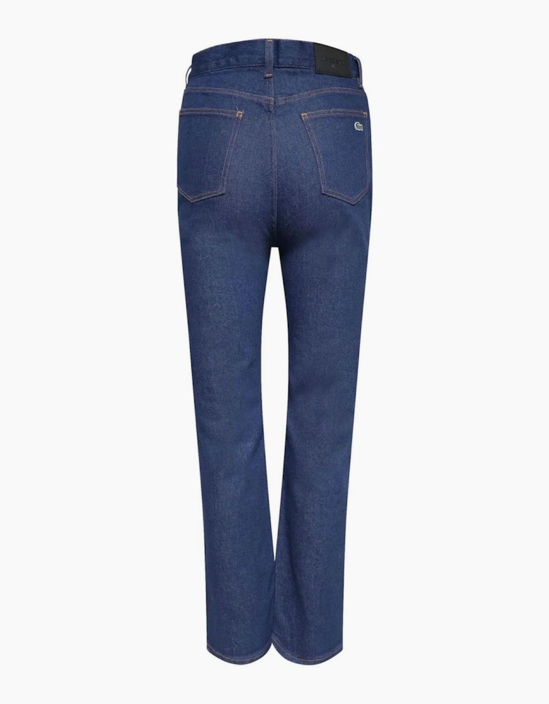 High Rise Wide Fit Five Pocket Jeans