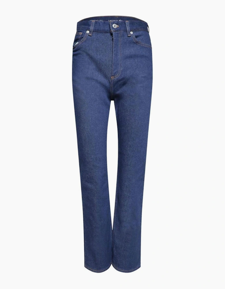 High Rise Wide Fit Five Pocket Jeans