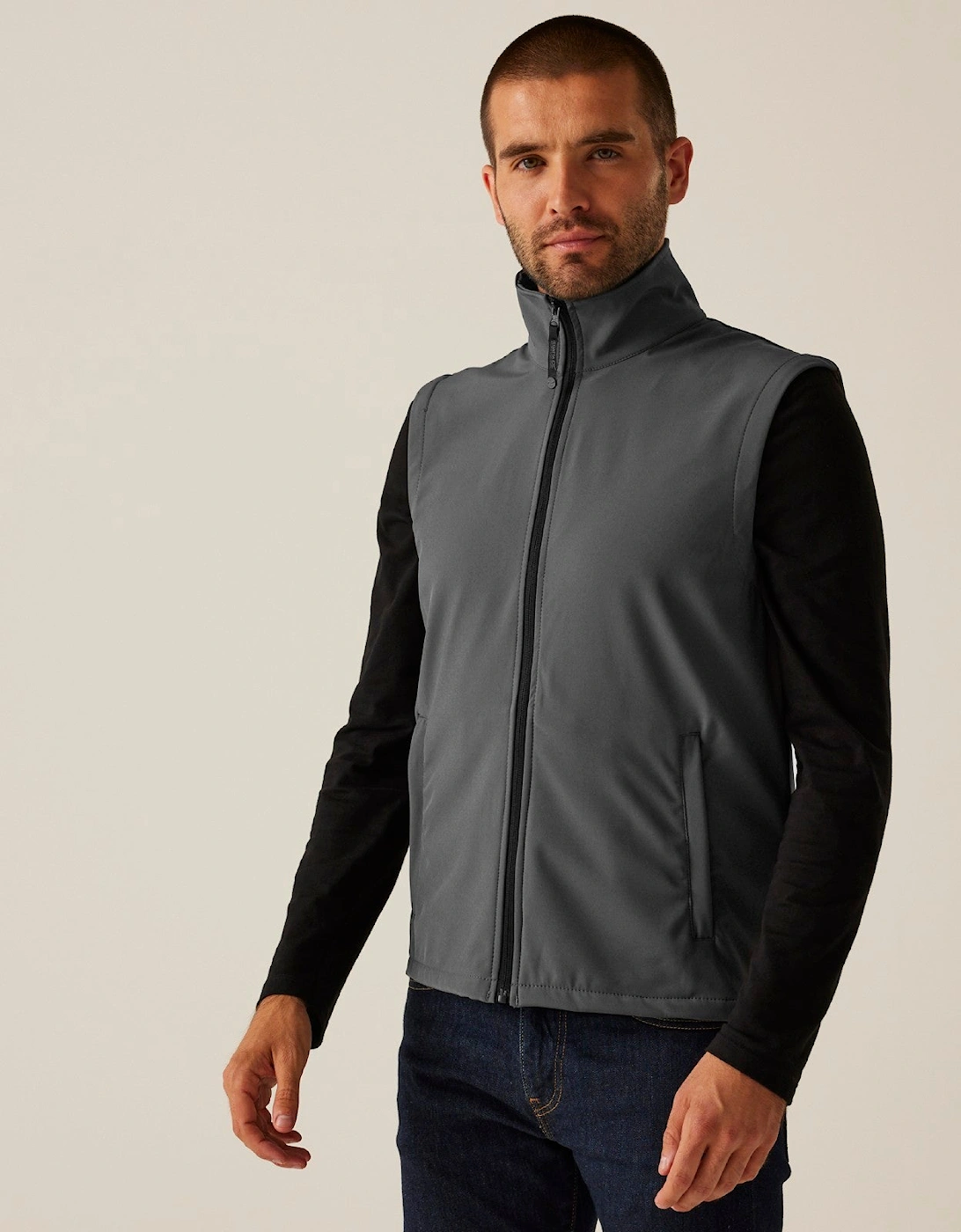 Regatta Professional Mens Classic Printable Softshell Gilet, 2 of 1