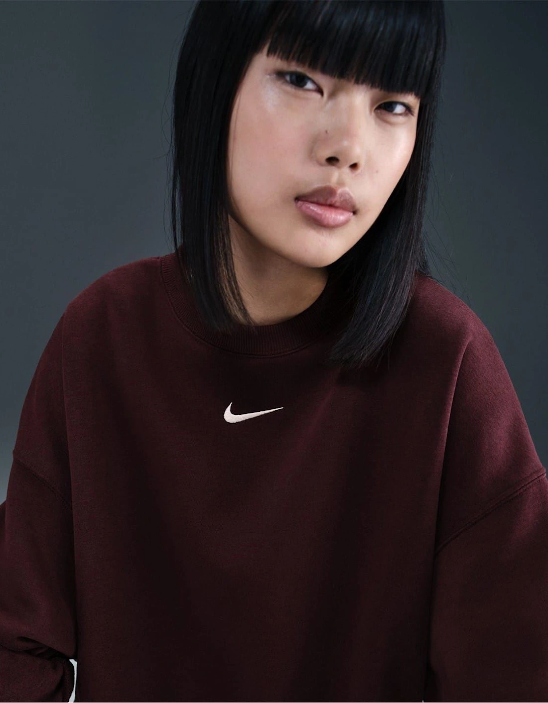 Womens Sportswear Phoenix Fleece Over Oversized Crewneck Sweatshirt