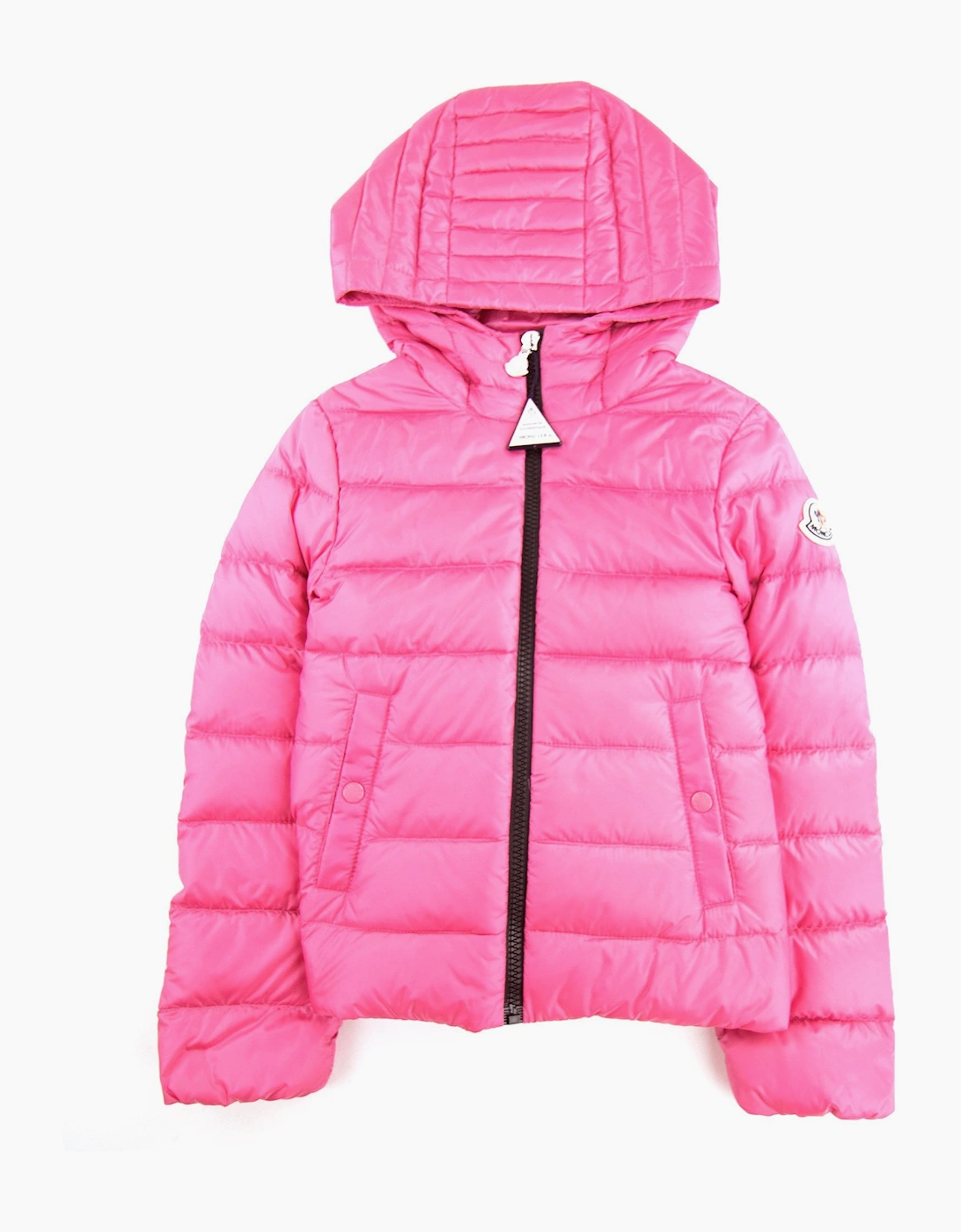 Moncler Junior Glycine Puffer Jacket Pink, 3 of 2