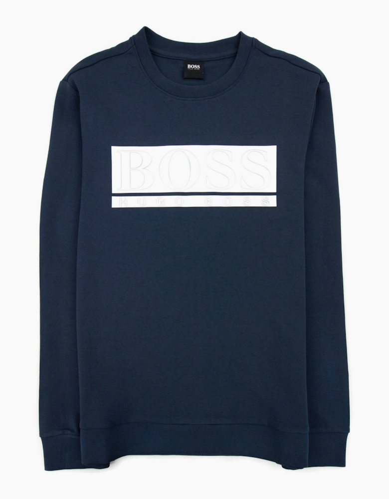 Hugo Boss Block Logo Sweatshirt Navy 410