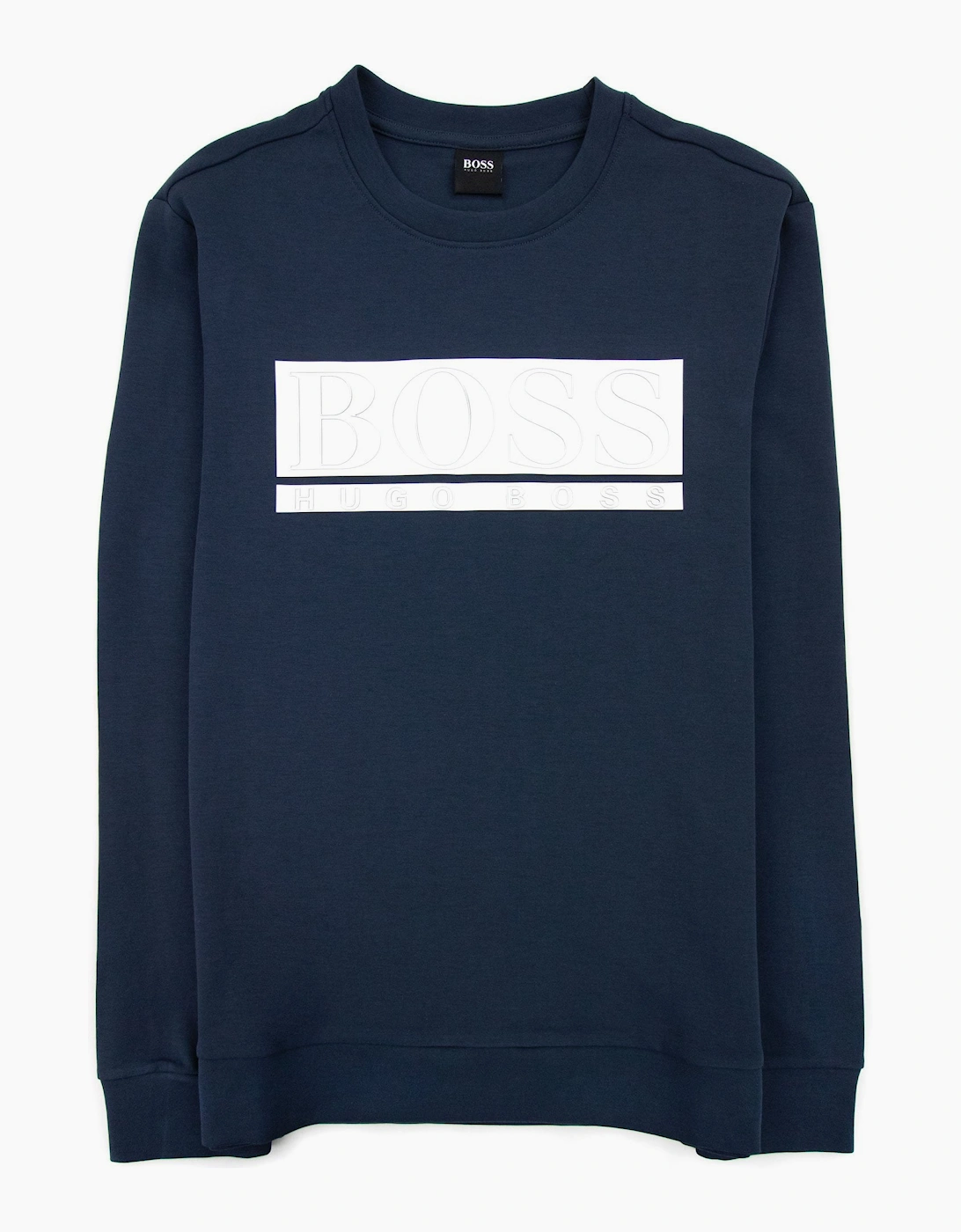 Hugo Boss Block Logo Sweatshirt Navy 410, 5 of 4