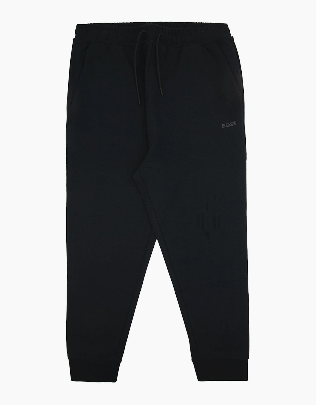 Hugo Boss Hadiko Stretch-cotton Tracksuit Bottoms With Logo Print Black 001