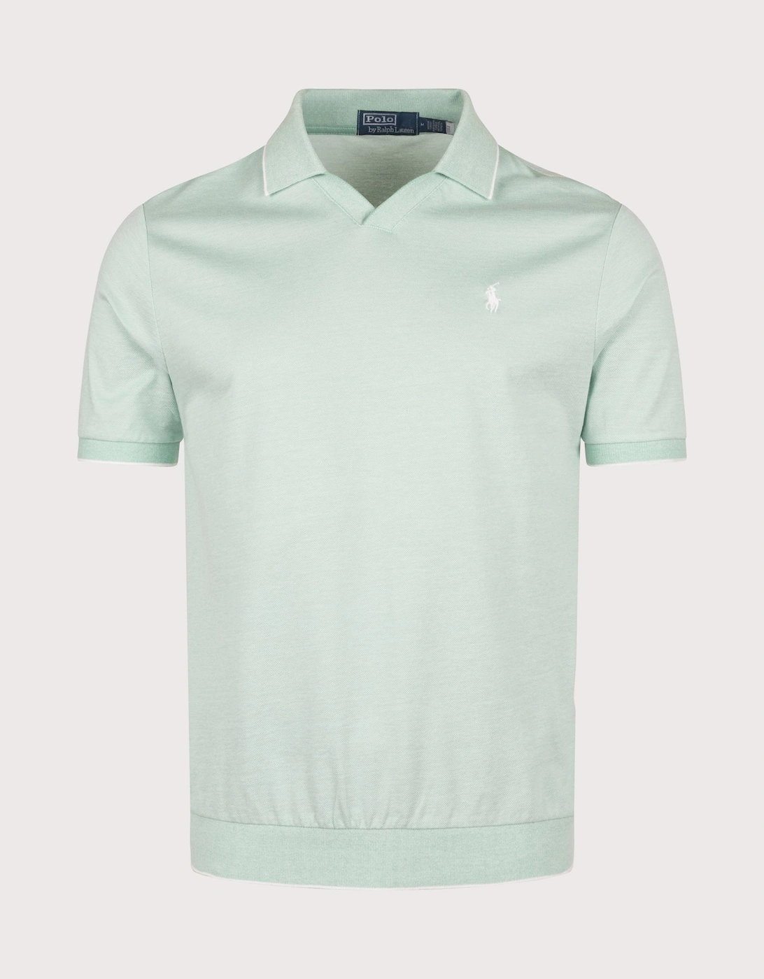 Jacquard Mesh Polo Shirt