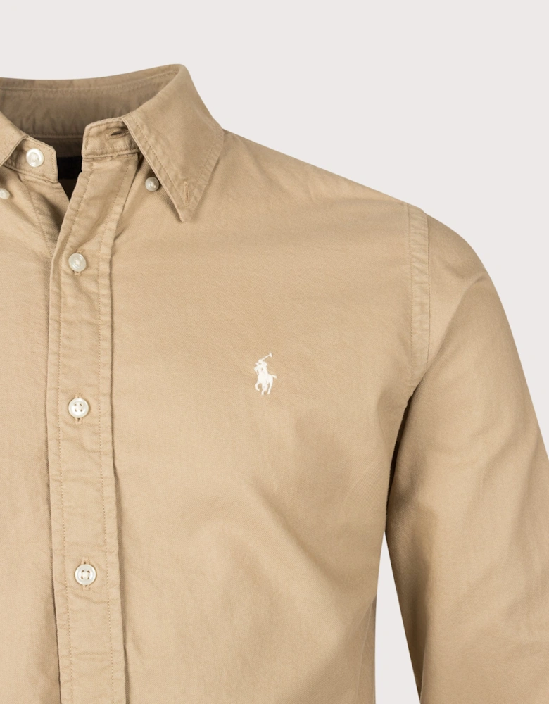 Custom Fit Garment-Dyed Oxford Shirt