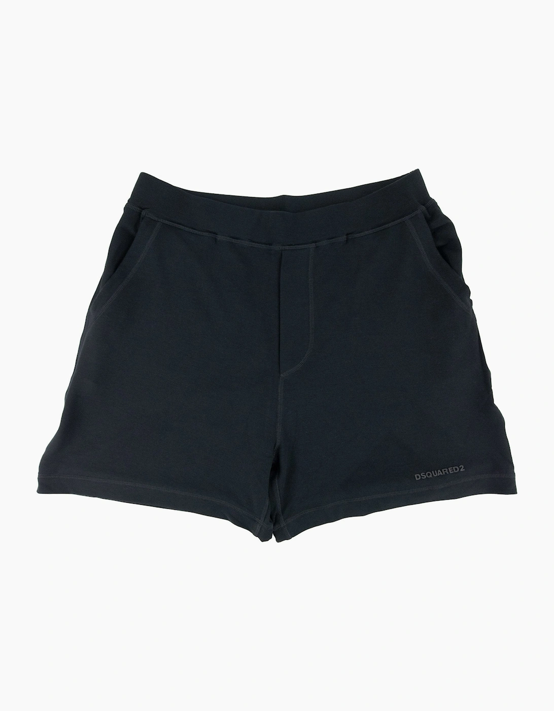 Dsquared2 Rubber Logo Stretchy Shorts Black