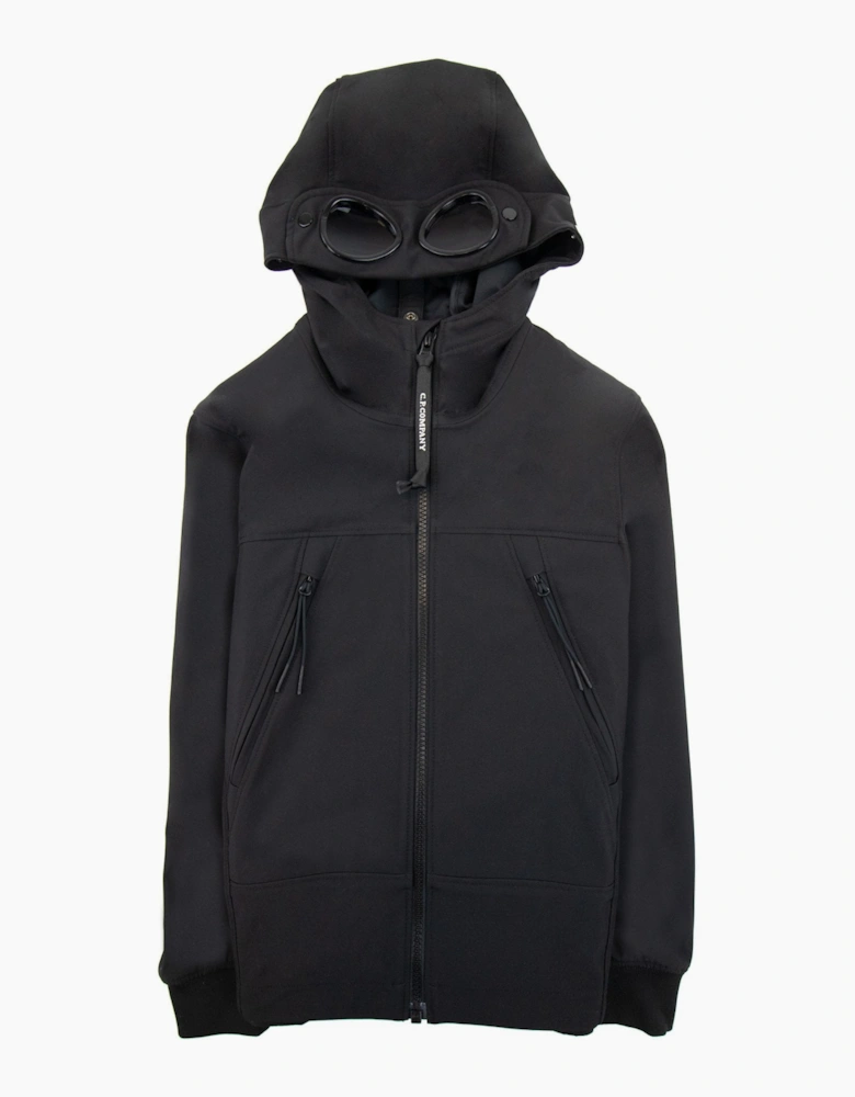 Cp Company Undersixteen Soft Shell Google Jacket Black