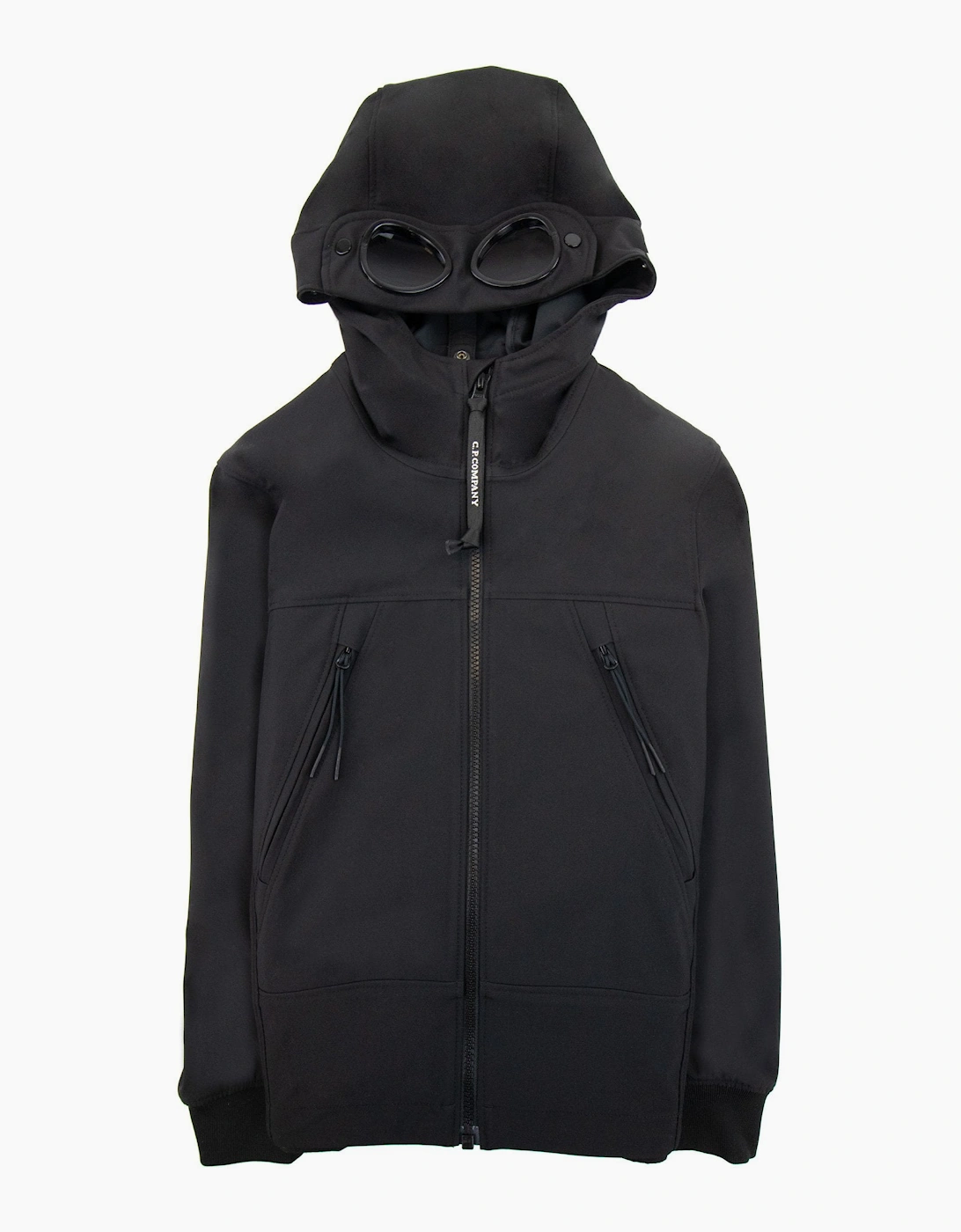 Cp Company Undersixteen Soft Shell Google Jacket Black