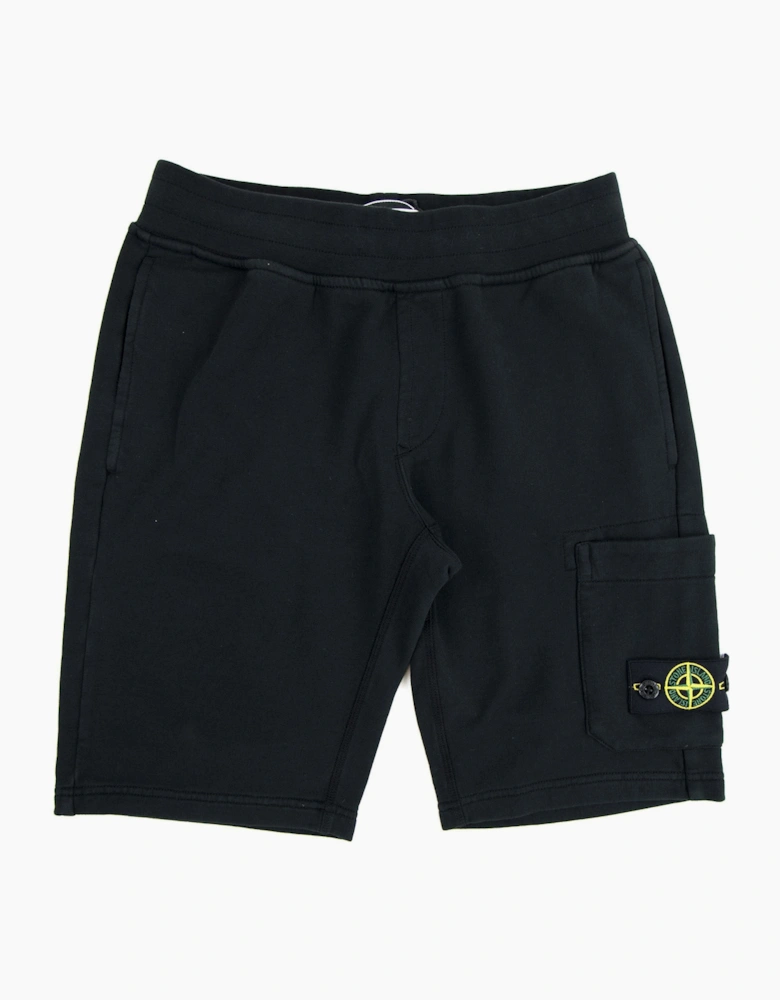 Stone Island Junior Bermuda Fleece Shorts Black V0029