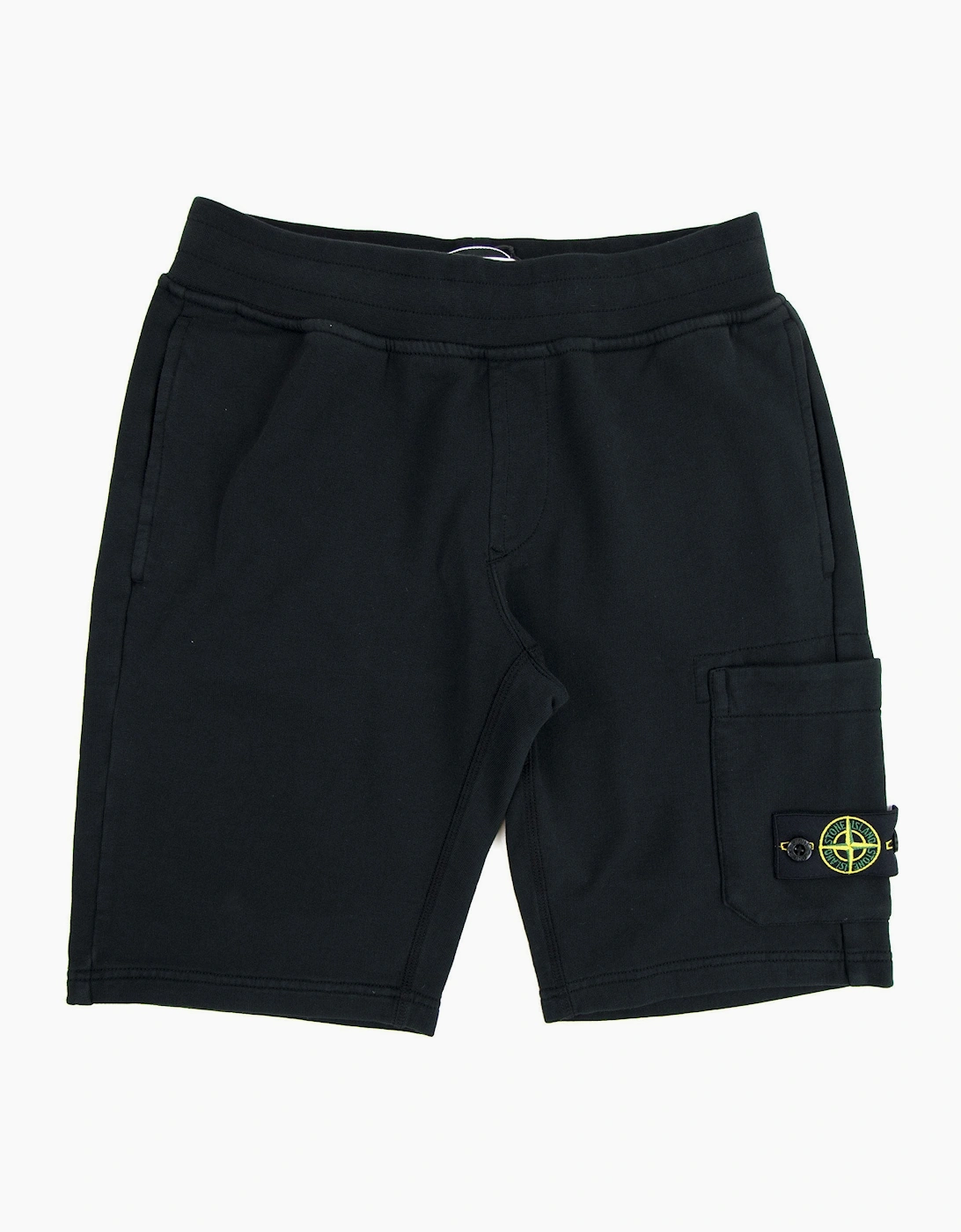 Stone Island Junior Bermuda Fleece Shorts Black V0029