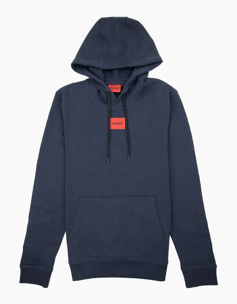 Hugo Daratschi214 Logo Hoodied Sweatshirt Dark Blue 405
