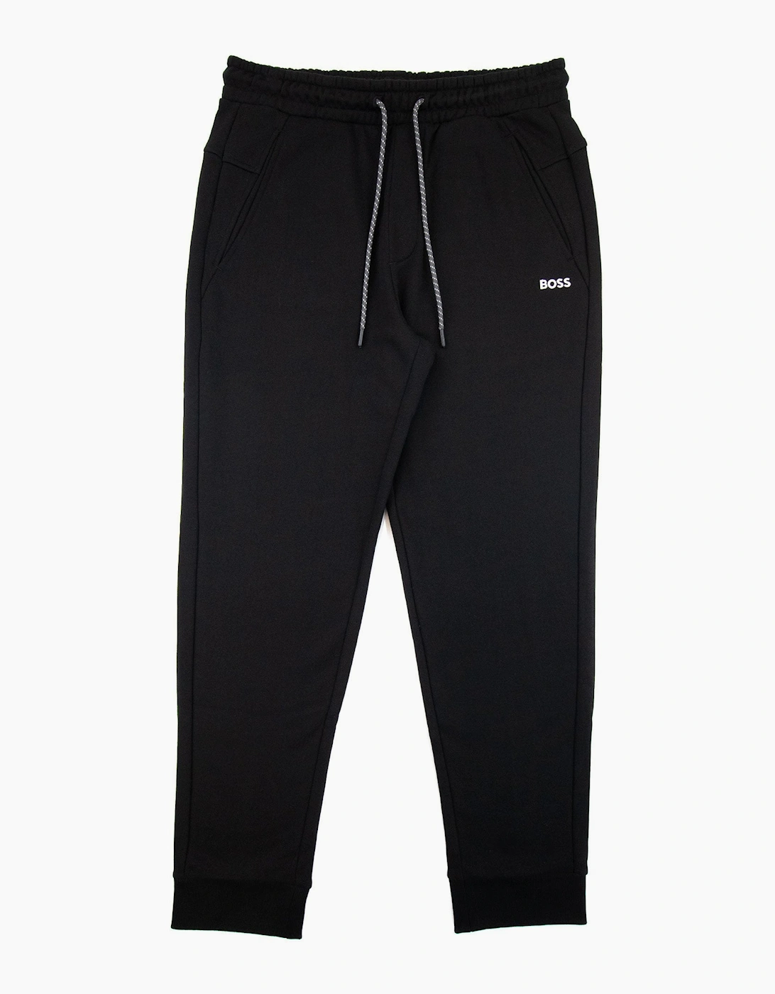 Hugo Boss Hadiko Embroidered Contrast Logo Track Pants Black 001, 4 of 3