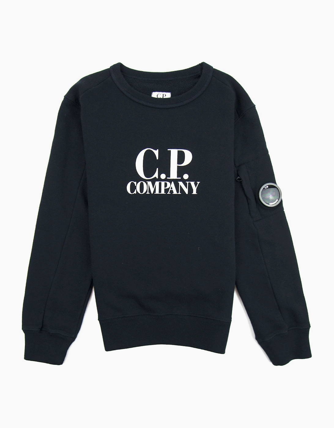 CP Company Undersixteen Basic Lens Crewneck Sweatshirt Navy 888, 3 of 2