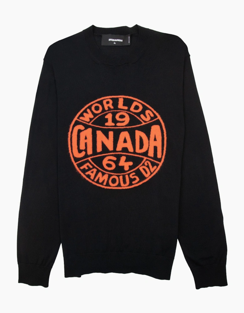 Dsquared2 Canada World Famous Knit Sweater Black