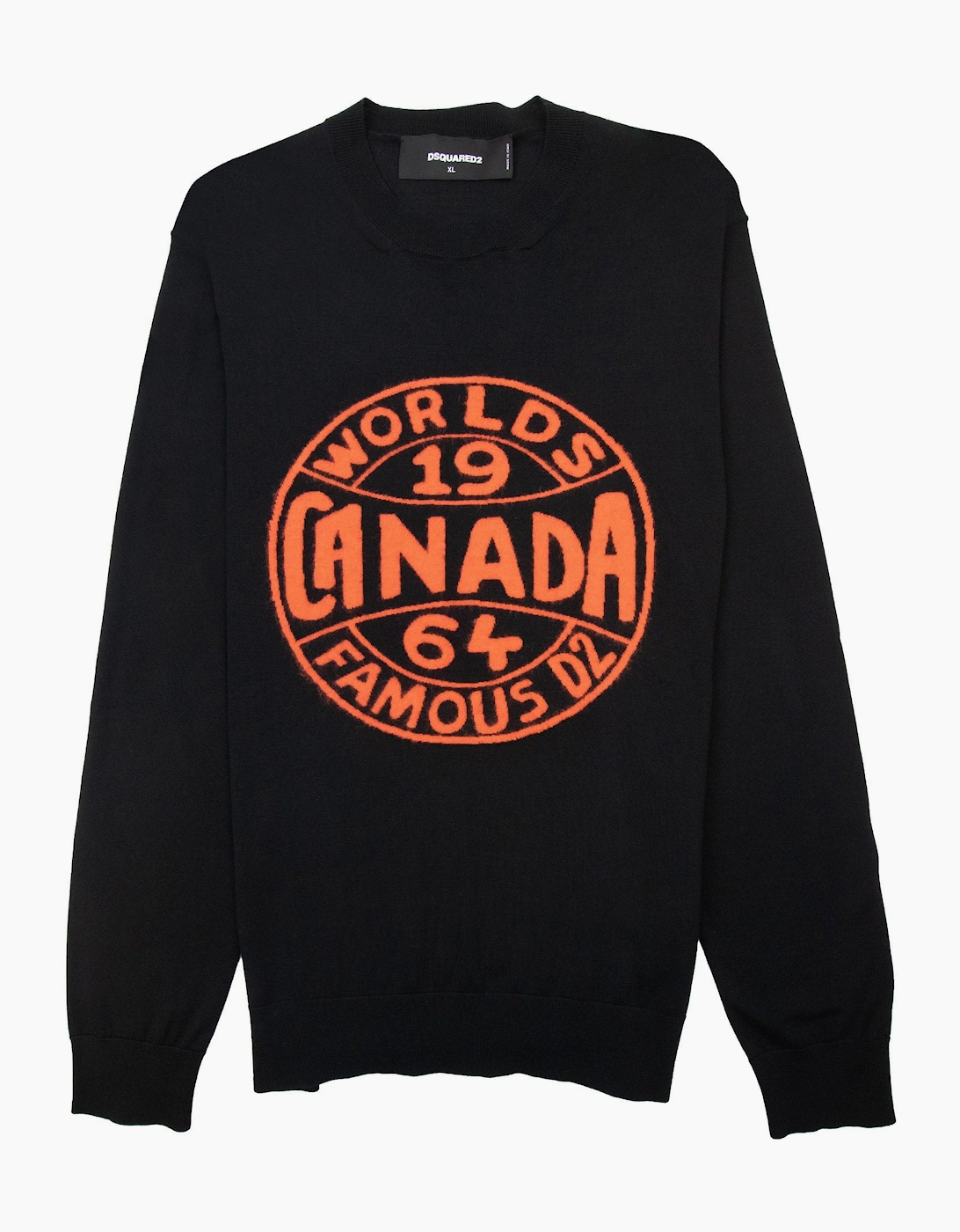 Dsquared2 Canada World Famous Knit Sweater Black, 5 of 4