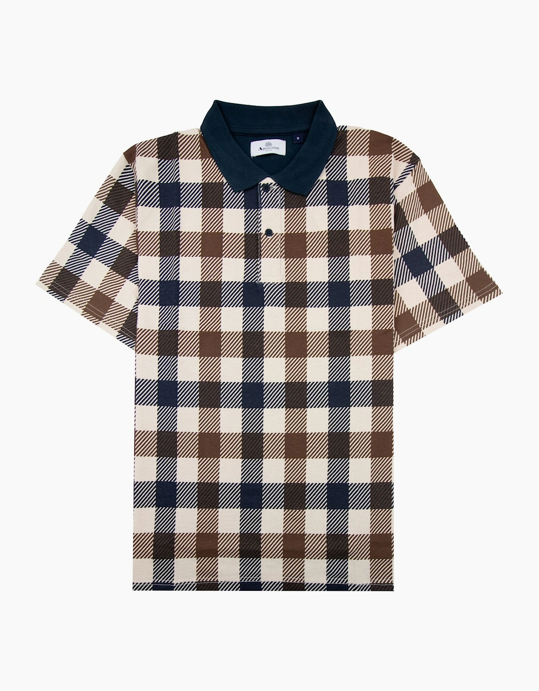 Aquascutum Macro Iconic Polo Navy 11