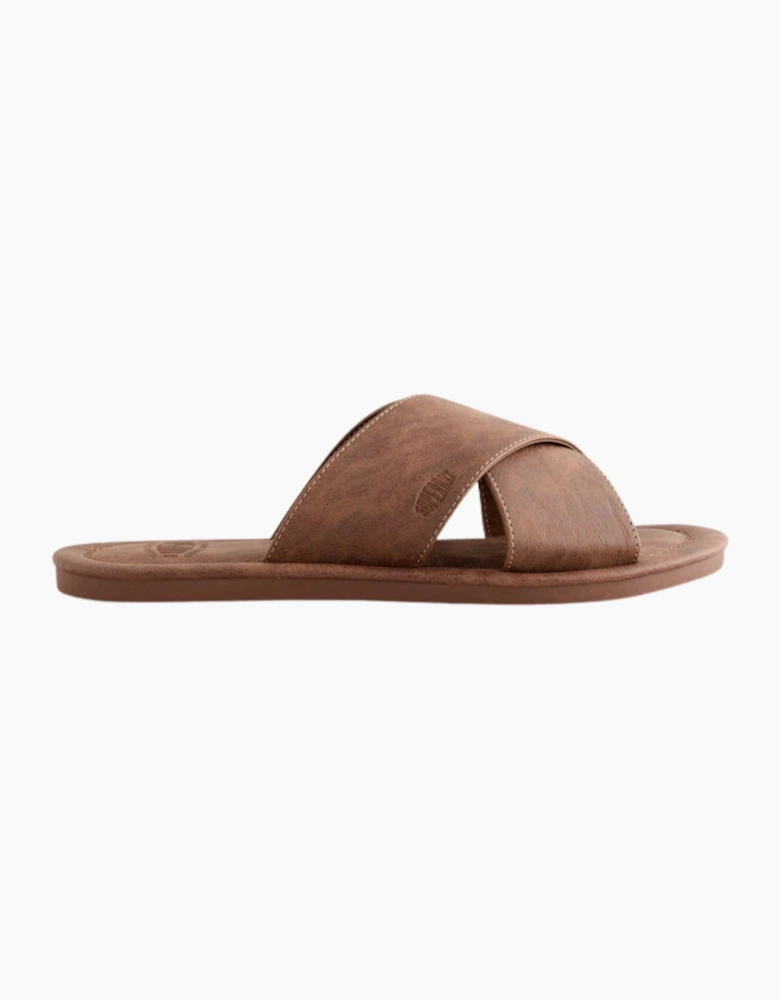 Superdry Mens Vintage Cross Strap Slides