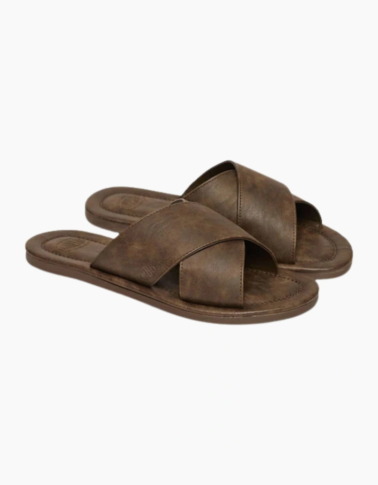 Superdry Mens Vintage Cross Strap Slides