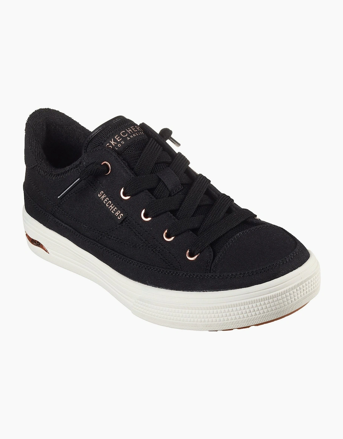 Skechers Arch Fit Arcade - Meet Ya There Textile Women's Black Trainers, 6 of 5