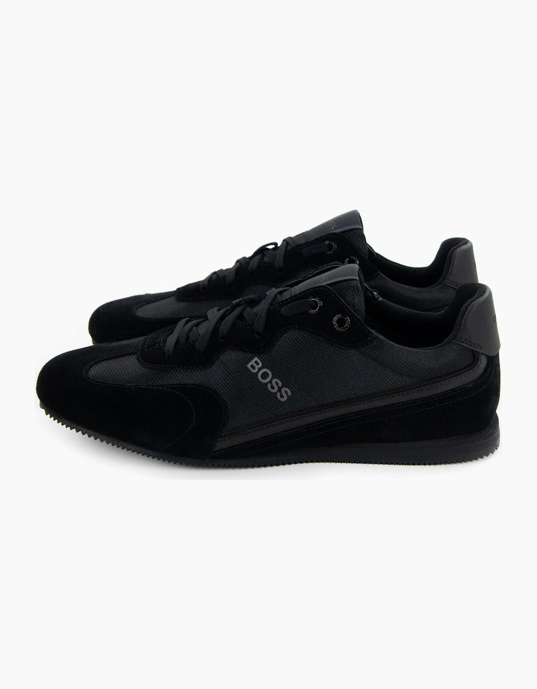 Hugo Boss Rusham Logo Detail Low Top Trainer Black 005, 7 of 6