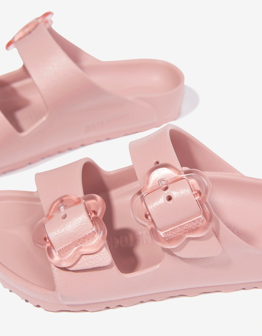 BIRKENSTOCK Girls Arizona EVA Flower Buckle Sandals in Pink