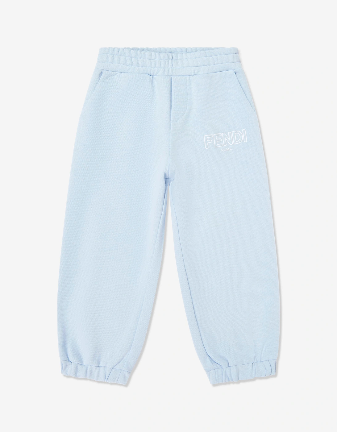Fendi Kids Logo Joggers in Blue