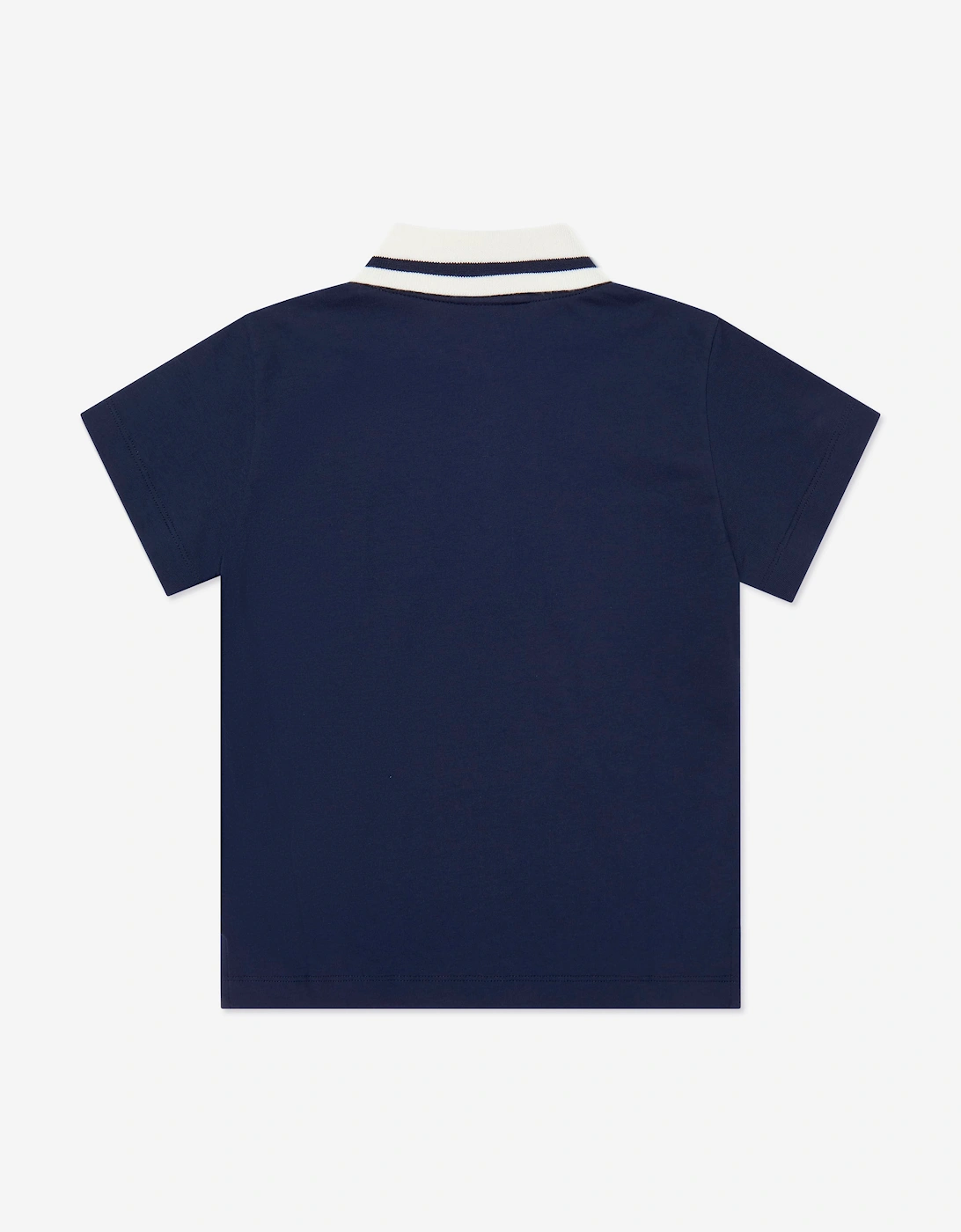 Fendi Boys Logo Polo Shirt in Navy