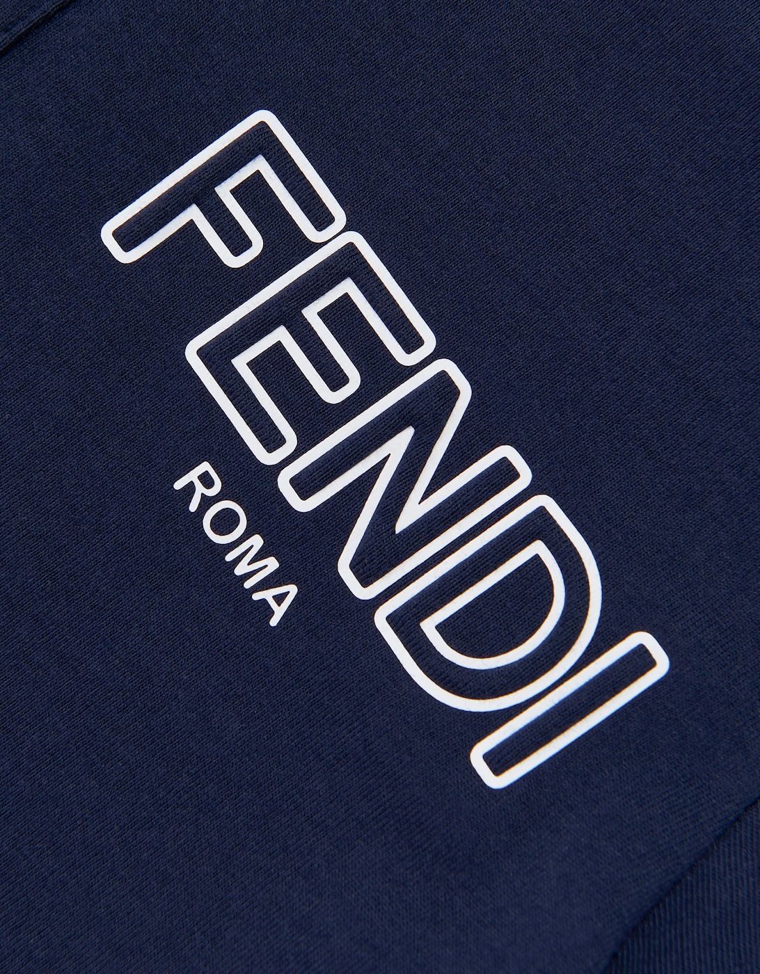 Fendi Boys Logo Polo Shirt in Navy