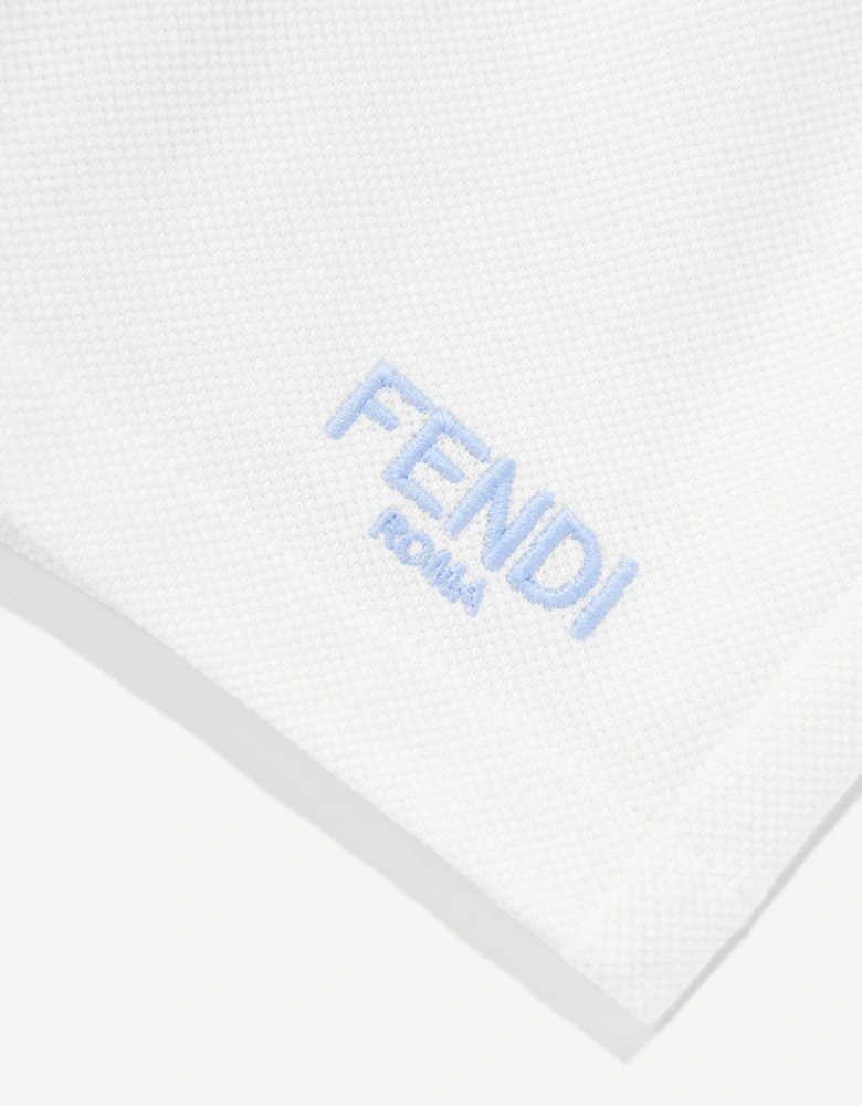 Fendi Baby Boys Logo Shorts in White