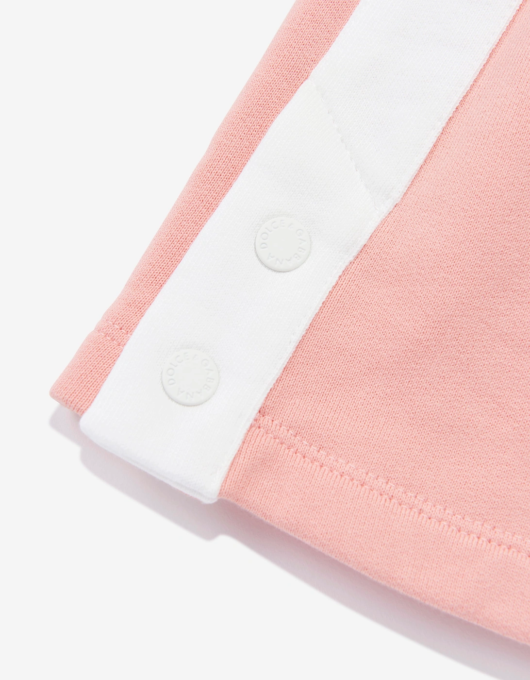 Dolce & Gabbana Girls Flock Logo Skirt in Pink