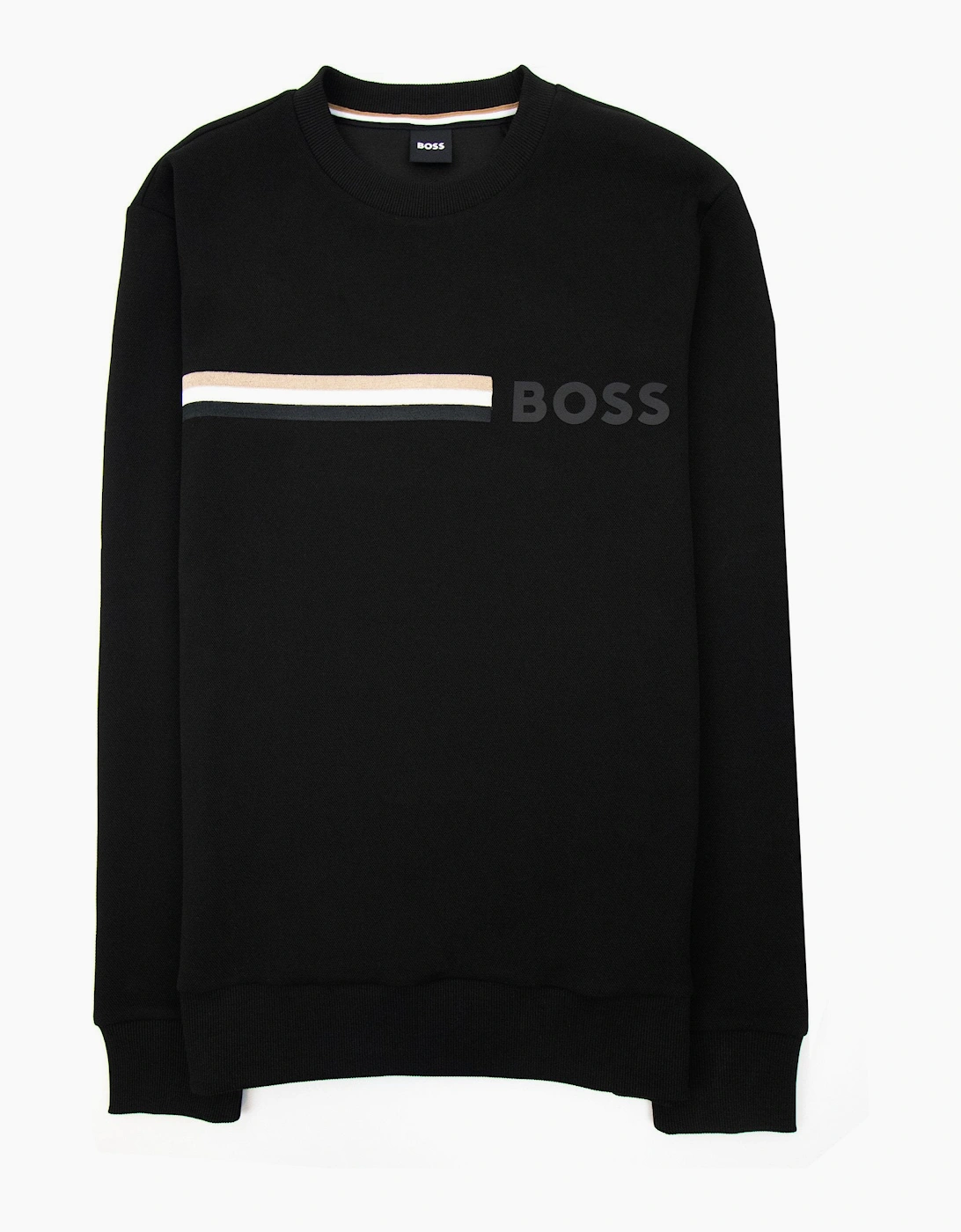 Hugo Boss Stadler 94 Textured Sweatshirt Black 001, 5 of 4