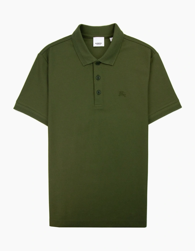 Burberry Manzoni Classic Logo Short Sleeve Polo Olive