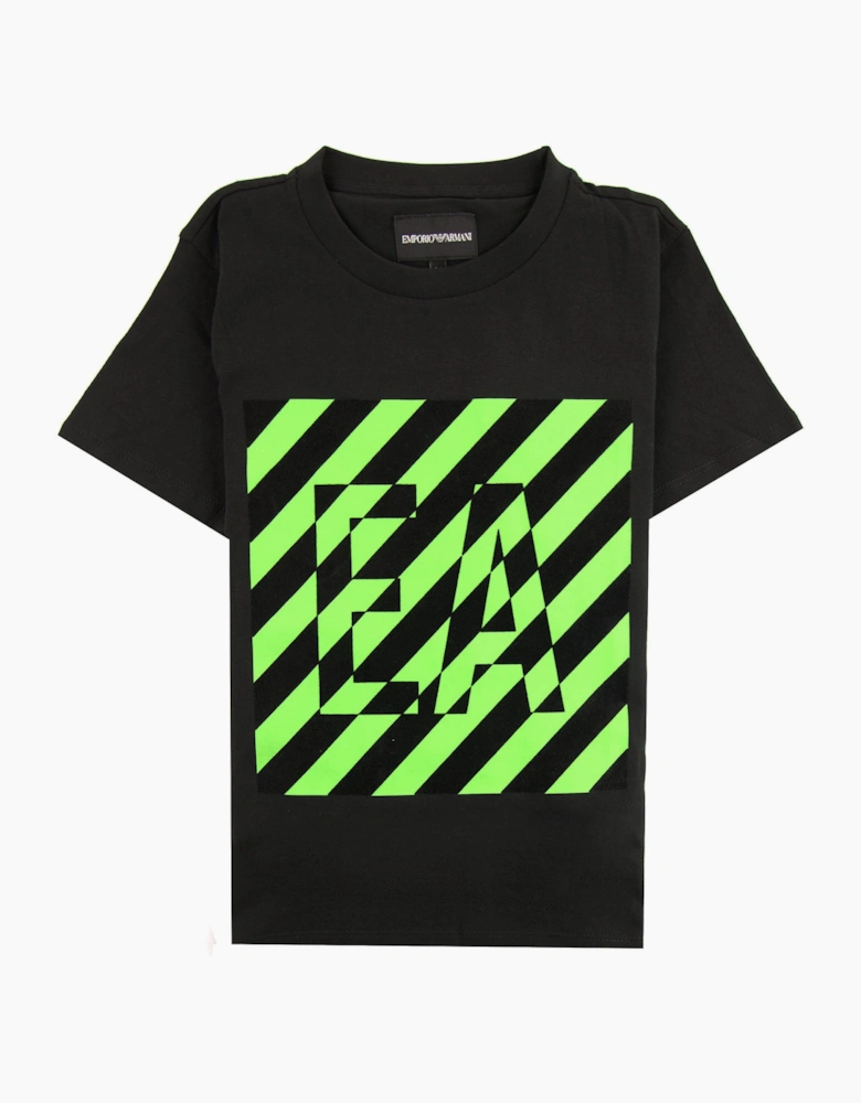 Emporio Armani Jnr Contrasting Logo T-shirt Nero