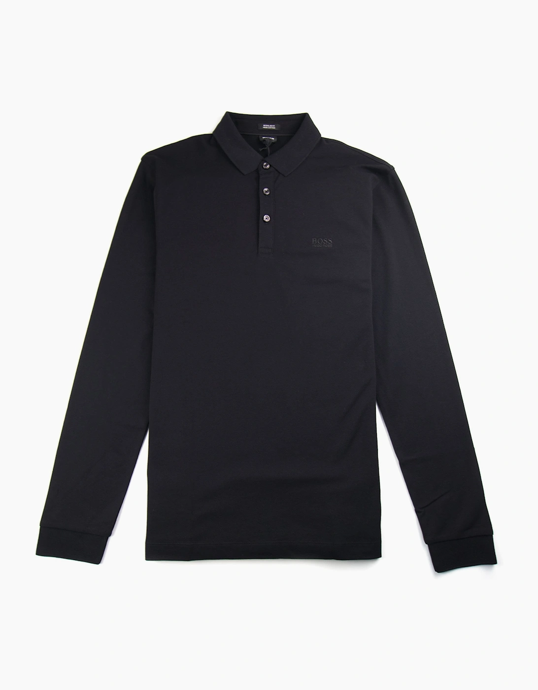 Hugo Boss Pado 10 Long Sleeve Polo Shirt Black, 3 of 2