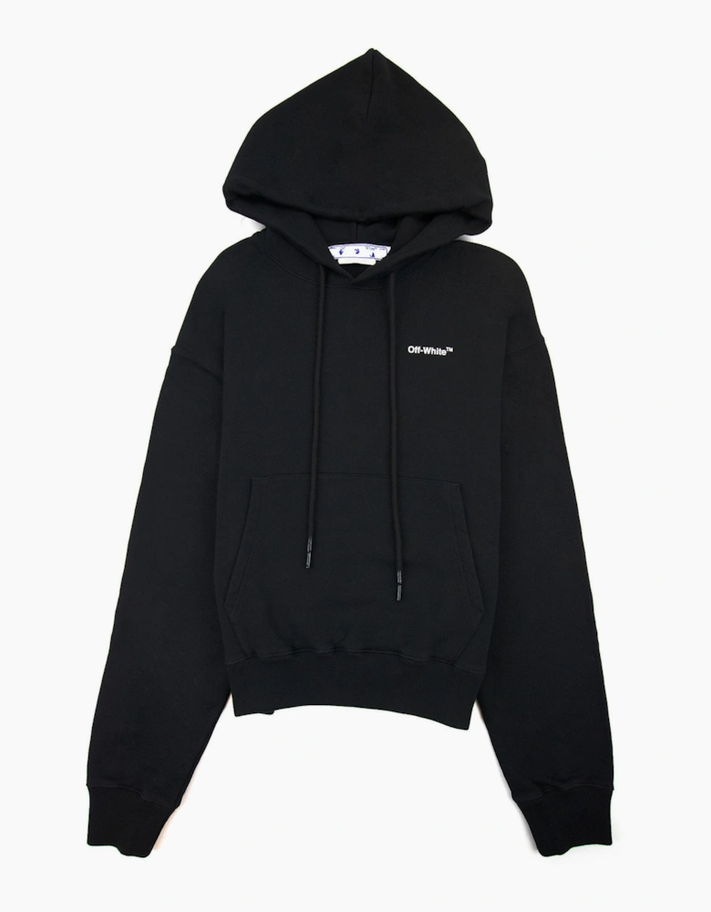 Off White Caravage Arrow Over Hoodied Sweatshirt Black/white