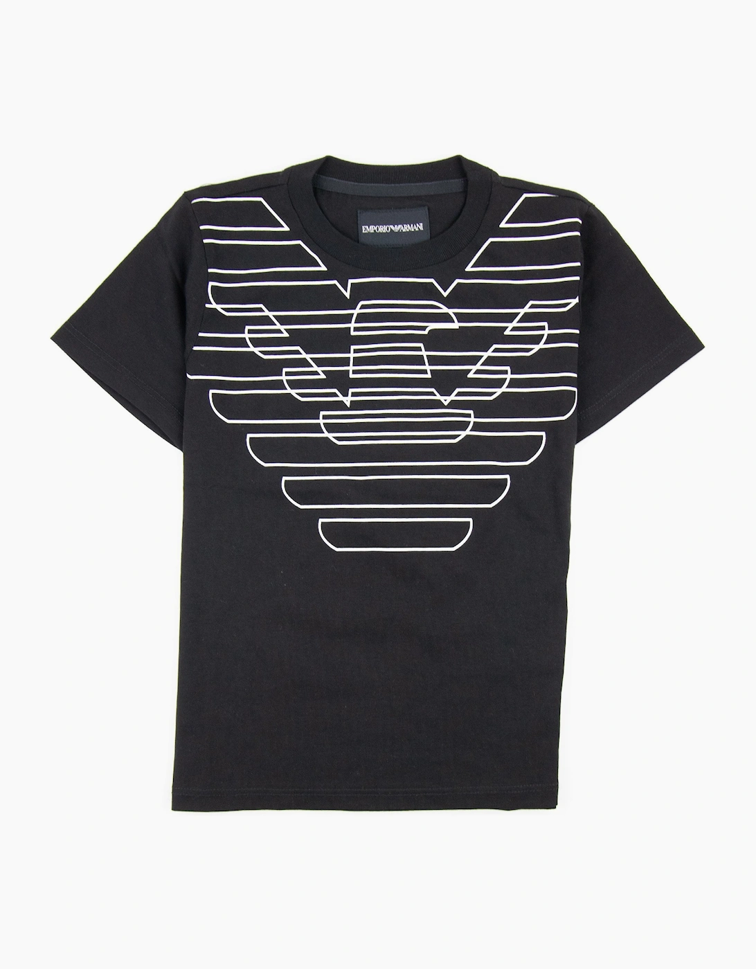 Emporio Armani Jnr Eagle Logo Tshirt Black APR1, 3 of 2